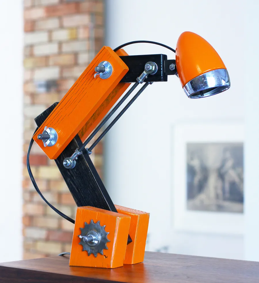 Industrial Lamp Orange 2