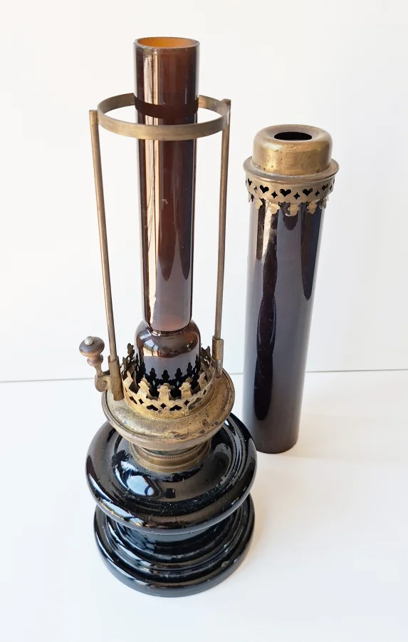 Antique Darkroom Lamp (c. 1890-1910) 8