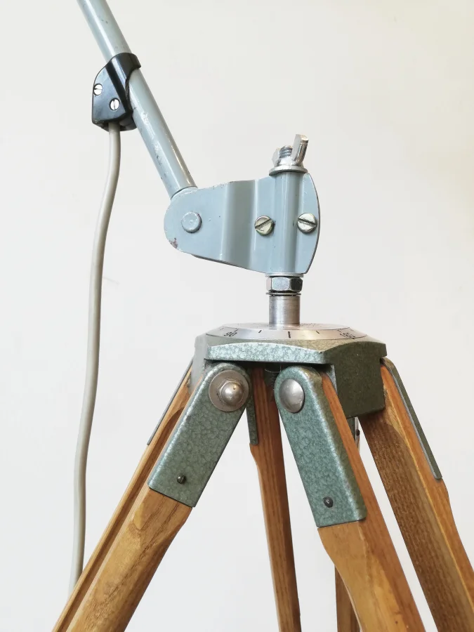 Custom Midgard Lamp on Antique Photo Tripod 10