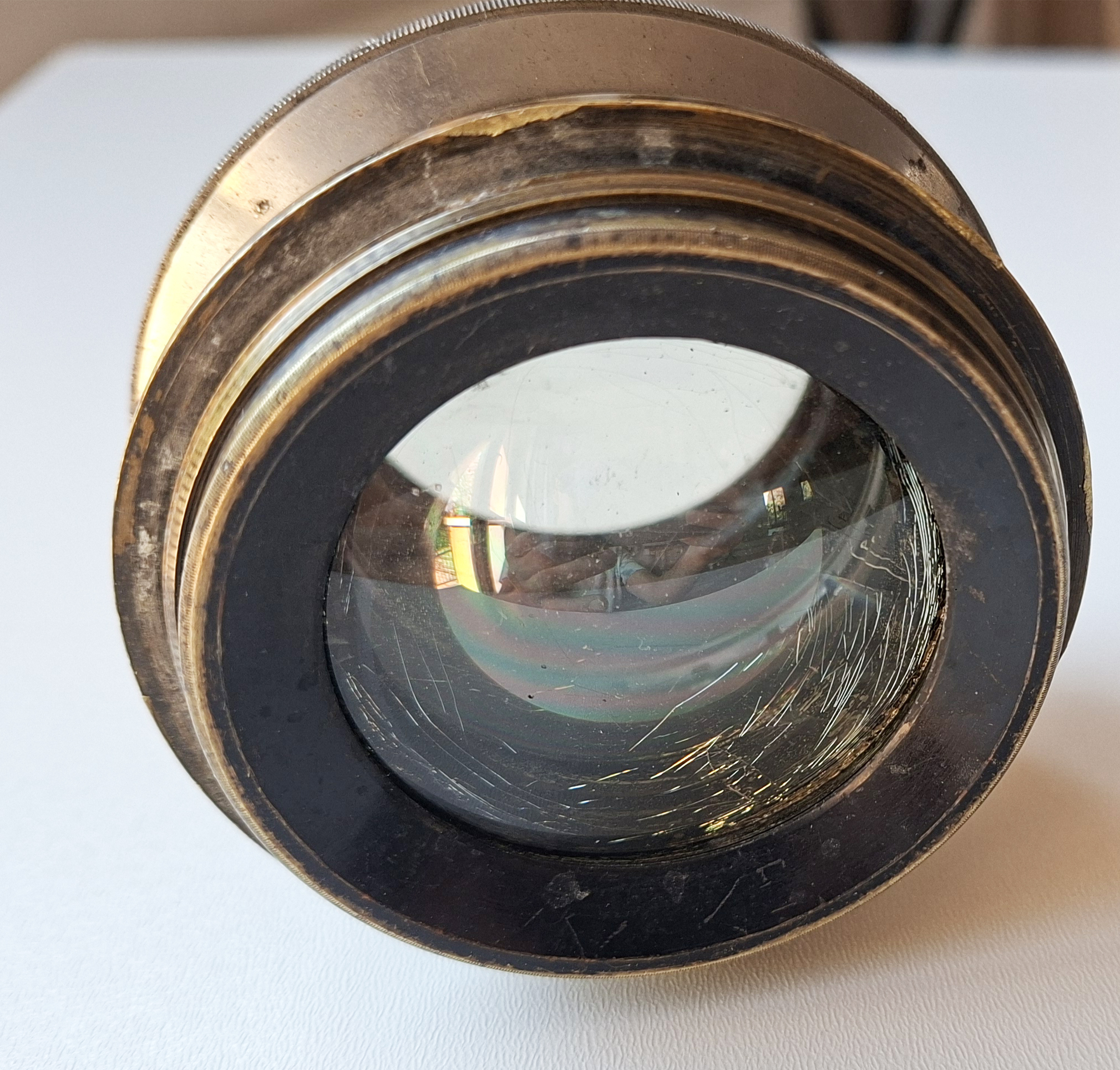 Vintage Brass Lens - Univeras Extra Rapid by Otto Haaris, Magdeburg (c. 1880-1900) 6