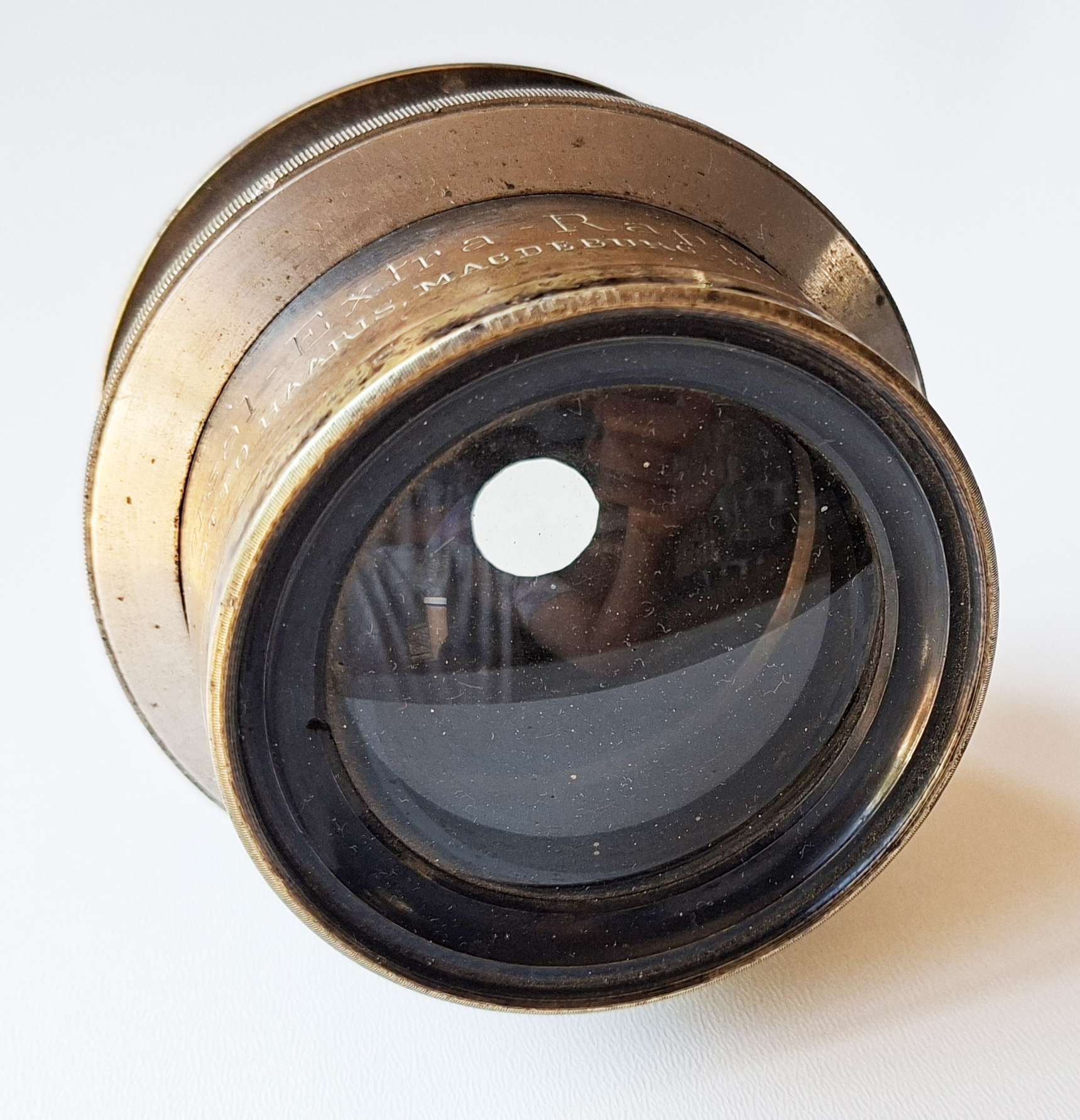 Vintage Brass Lens - Univeras Extra Rapid by Otto Haaris, Magdeburg (c. 1880-1900) 7