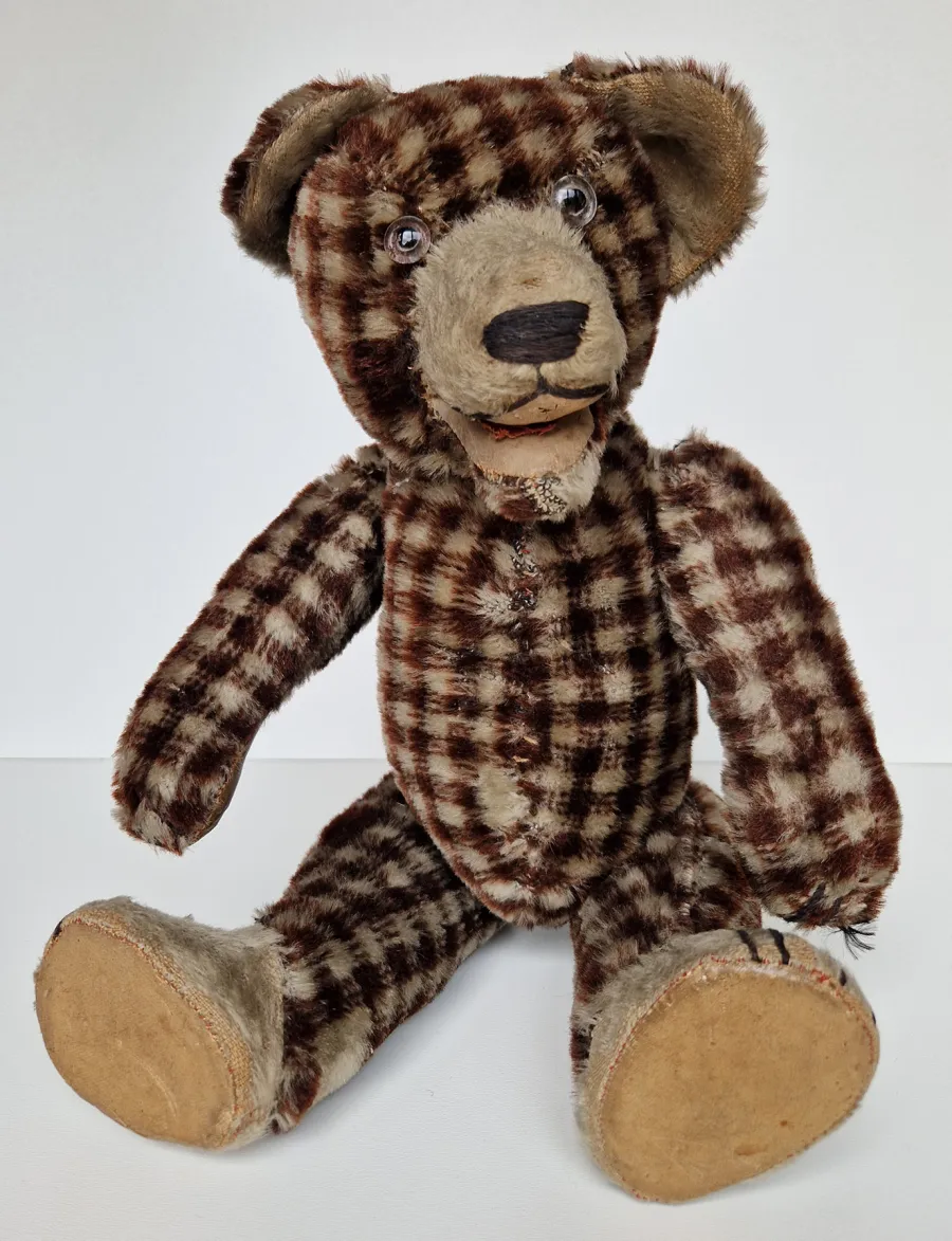 Antique Straw-Filled Teddy Bear 1930 5