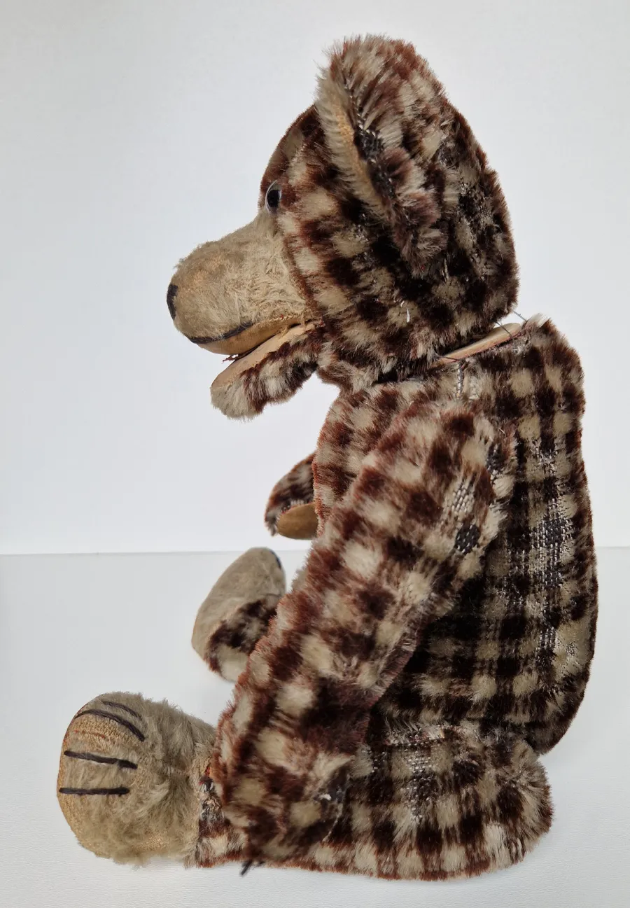 Antique Straw-Filled Teddy Bear 1930 6