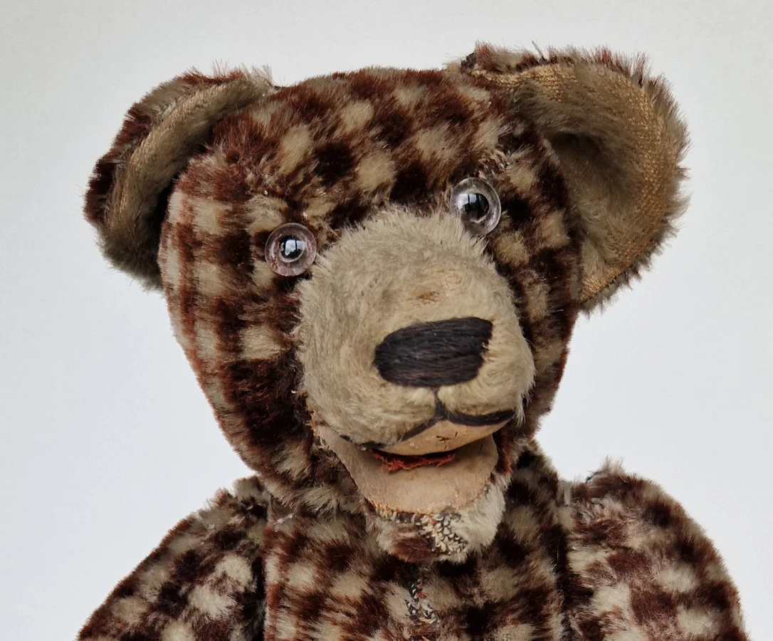 Antique Straw-Filled Teddy Bear 1930 14